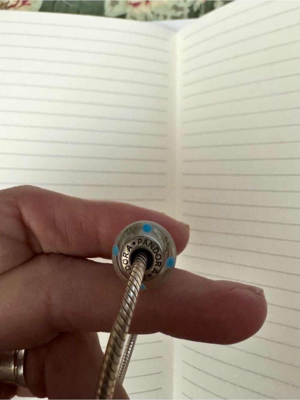 Pandora Bracelet with 6 charms will clean before shipping